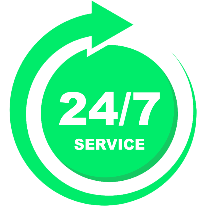 24/7 service